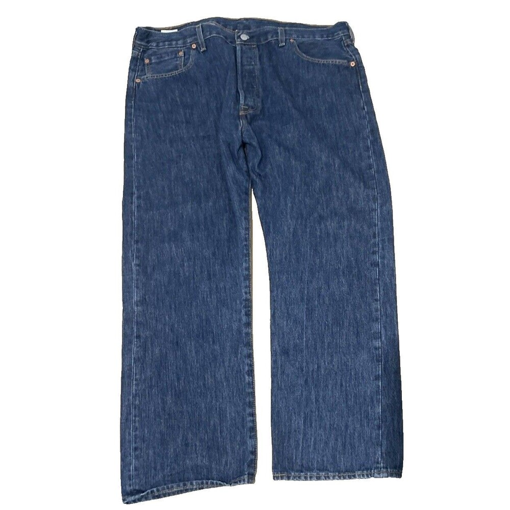 Levis Original Straight Fit Jeans Dark Wash Mens 501 42x30